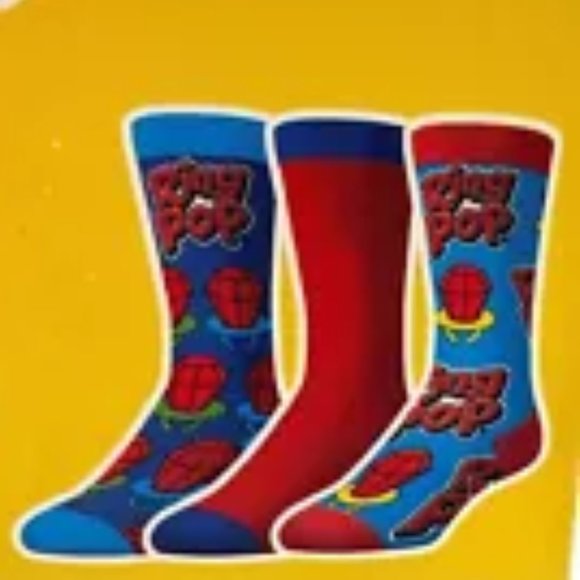Ring Pop Lollipop Crew Socks 3 Pairs - Picture 3 of 7